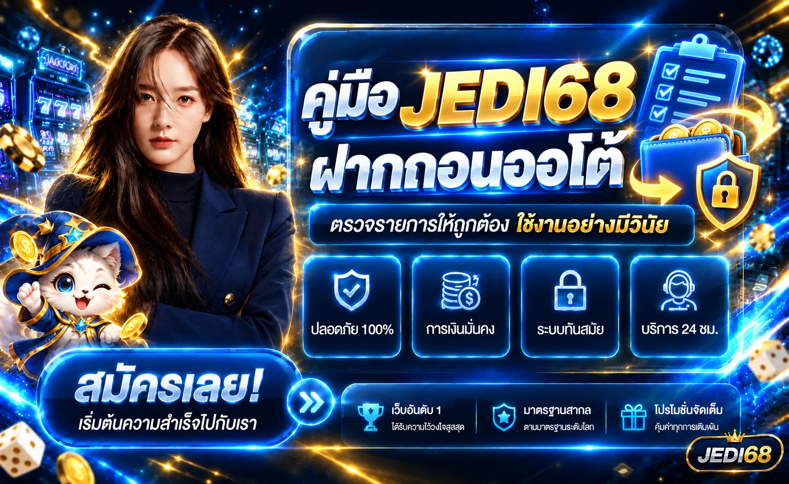 JEDI68 ฝากถอนออโต้ คู่มือตรวจรายการ